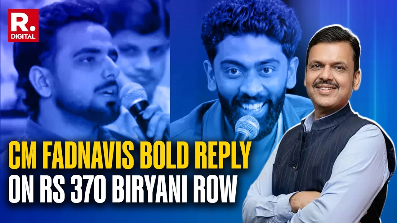 CM Devendra Fadnavis Cracks Down on 'Dark Comedy' Row | Rs 370 Biryani Controversy | Viral Comedy
