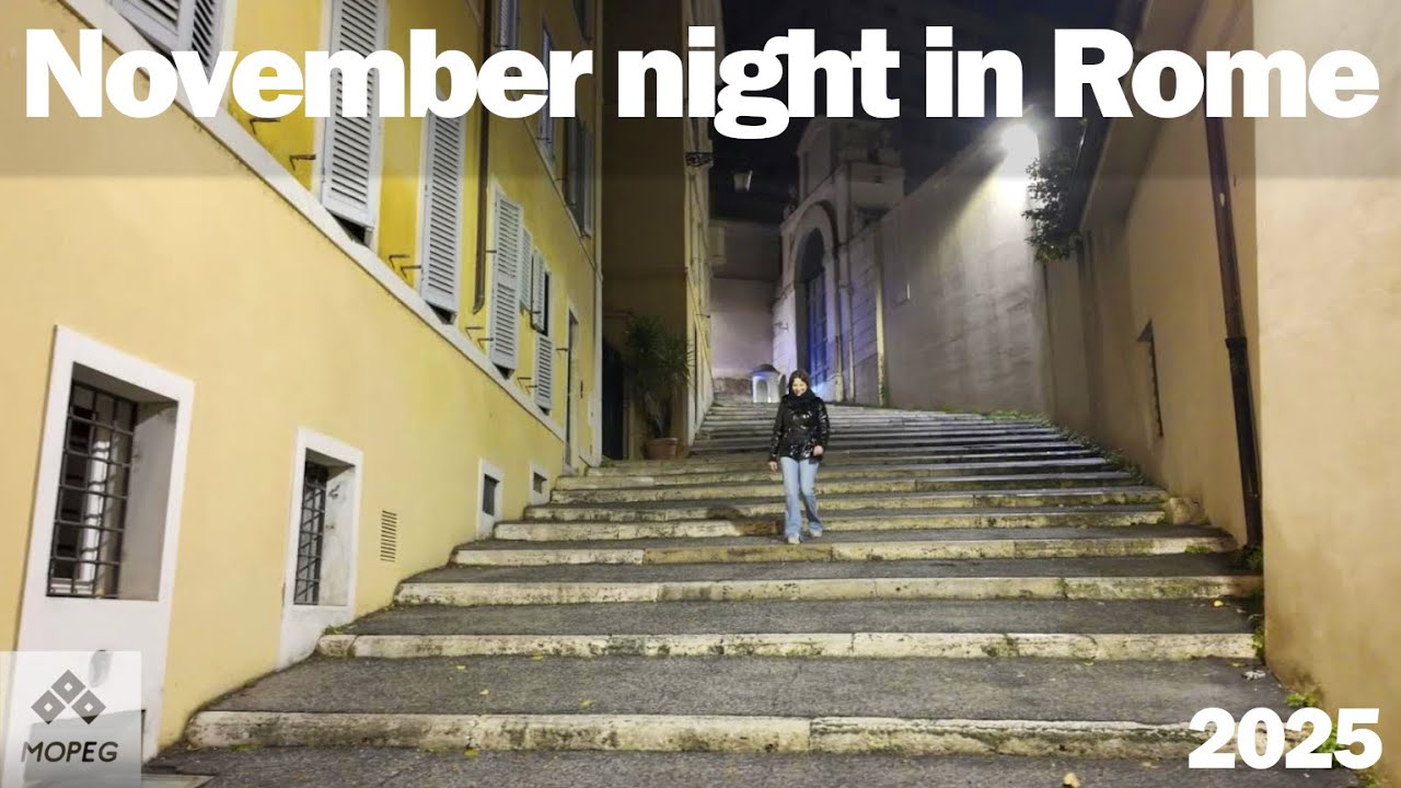 Passeggiata Serale da Largo di Torre Argentina al Quirinale - Roma 4K - Slow TV Italia