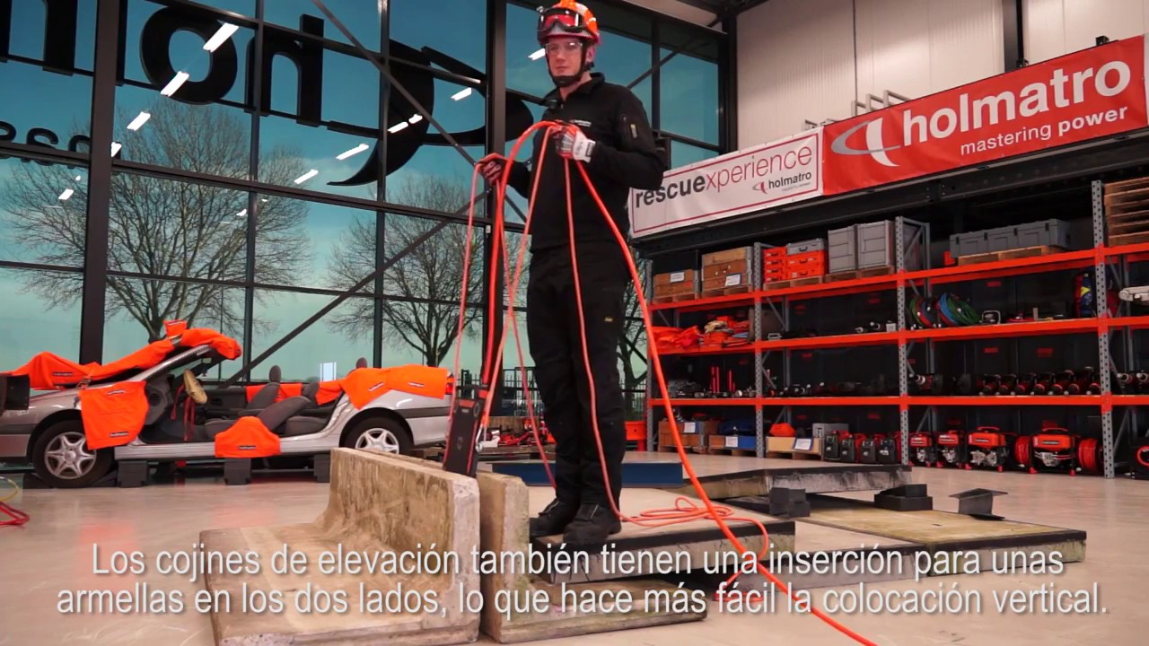 Cojines de elevación Holmatro - Demostración