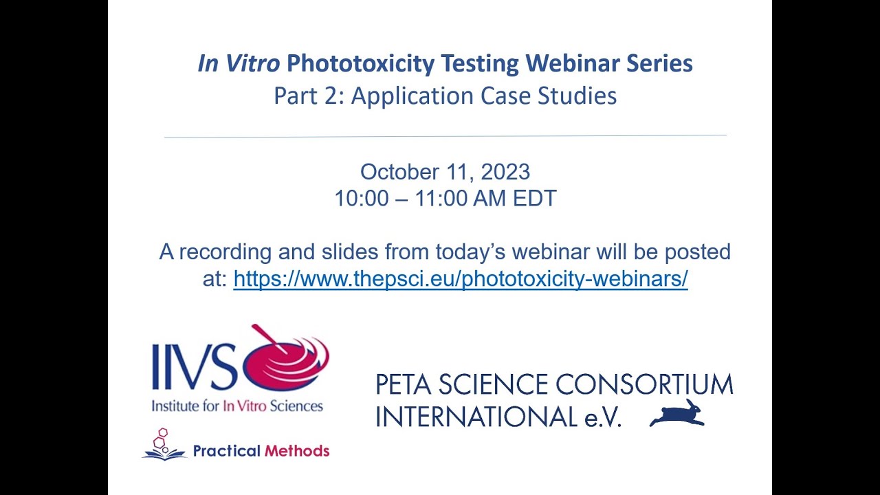 In Vitro Phototoxicity Testing Part 2: Application Case Studies