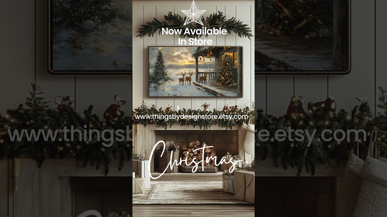 🎄Christmas Frame TV Art & Wall Art