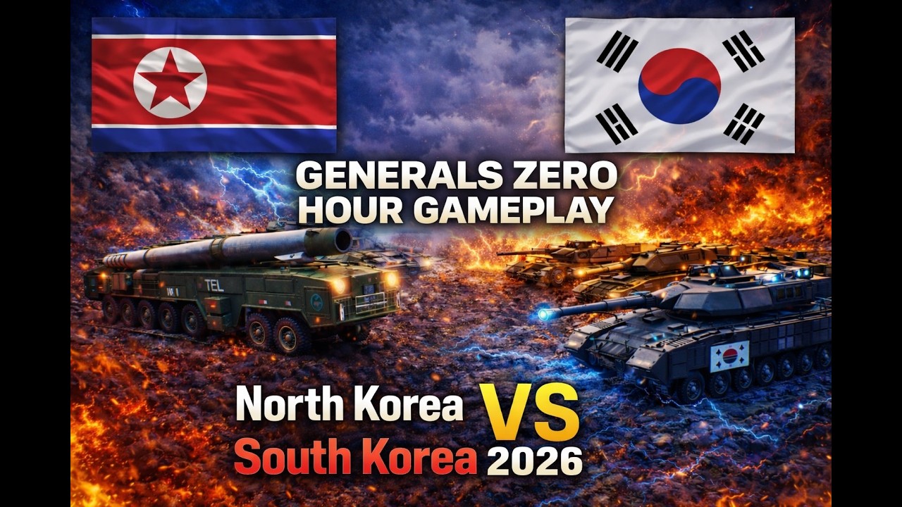 Generals Zero Hour Gameplay North Korea VS South Korea
