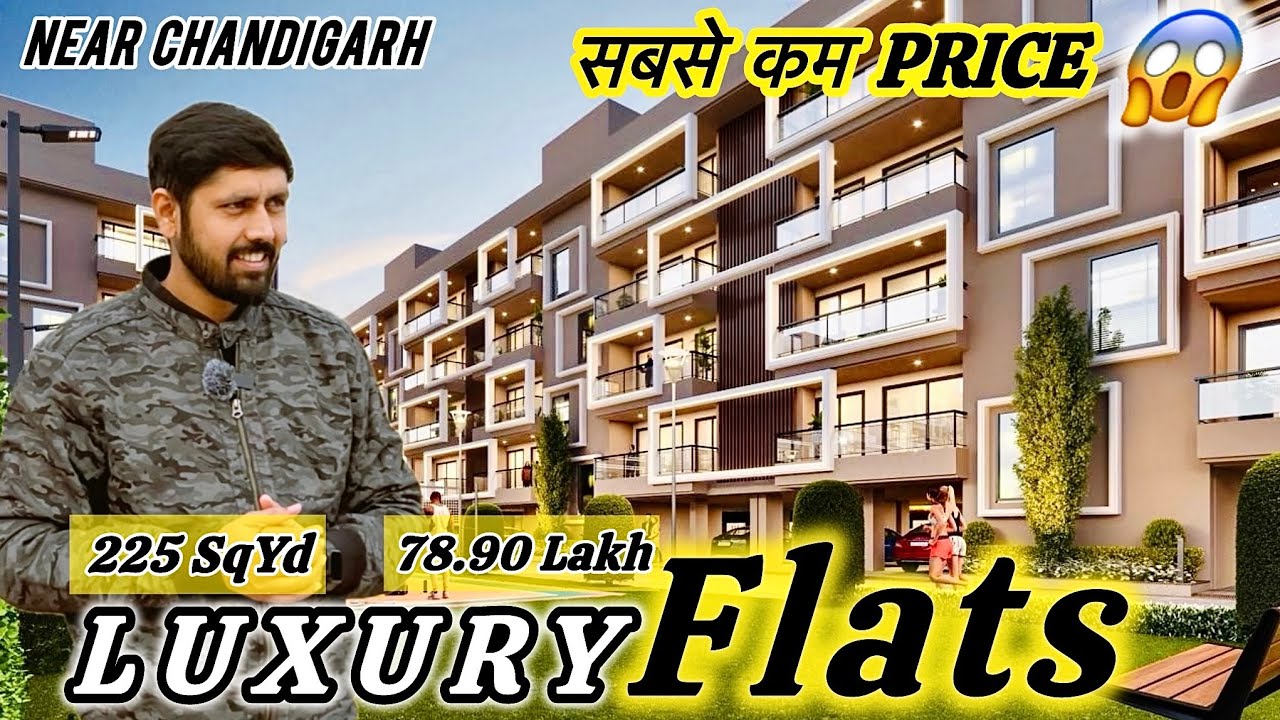 Inside 225 Sqyd Luxury Flats near Chandigarh 😍 | 3 Bhk apartments in Zirakpur | Home Tour