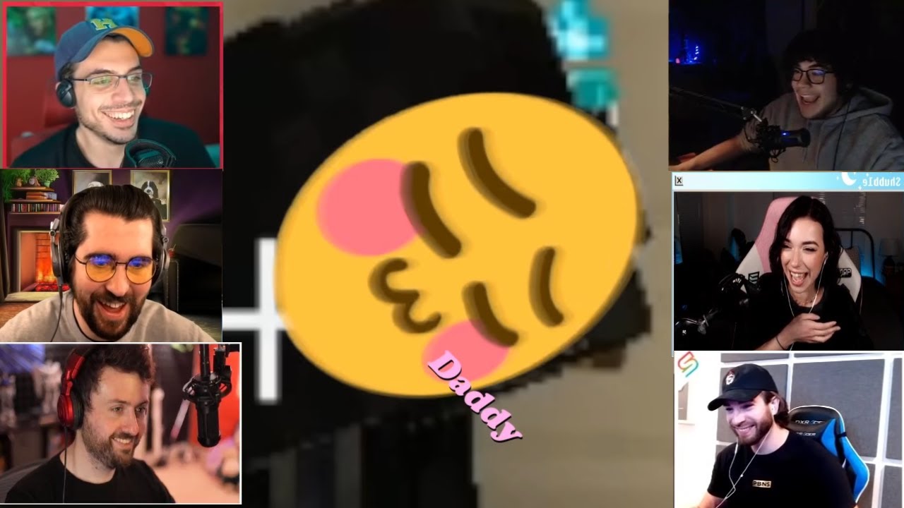 POV's of all YouTuber's and streamers reactions of Shmeg saying daddy