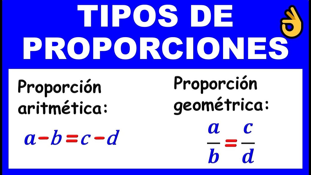 TIPOS DE PROPORCIONES