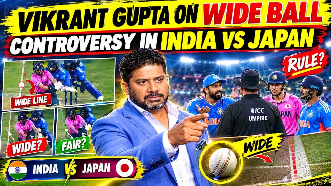 Vikrant Gupta On Wide Ball Controversy _ Wide Ball Controversy _ Vikrant Gupta _ India Vs Japan