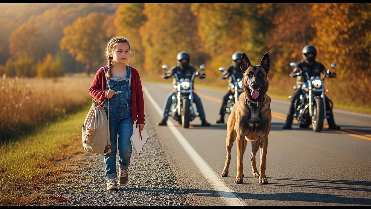 Bikers Attack Young Girl, Not Knowing Her Dog Is a Trained K9 - See What Happens Next