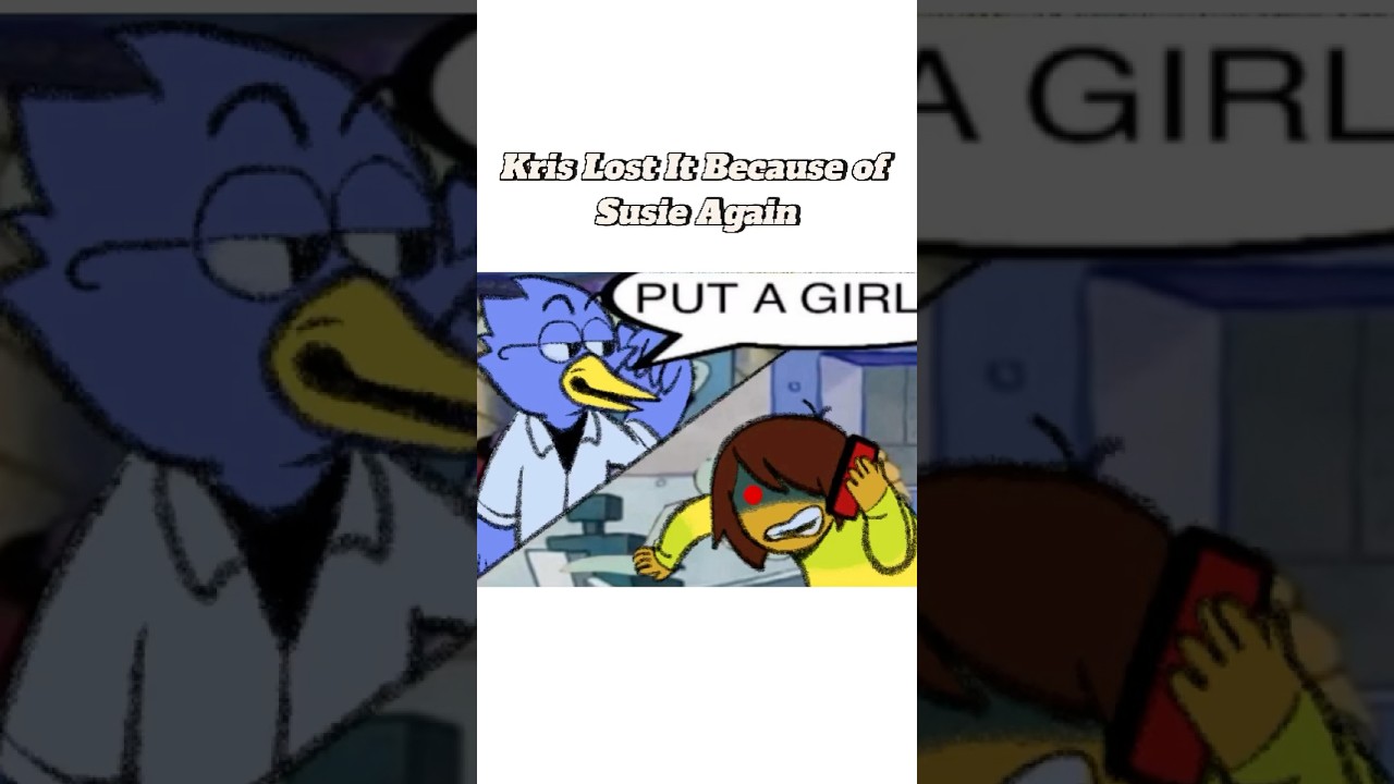 Kris Lost It Because of Susie Again #deltarune #kris #susie #undertale #shorts