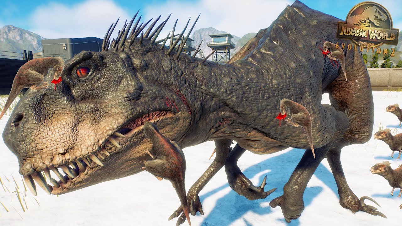 DINOSAURIOS PEQUEÑOS AHORA ATACAN A GRANDES! dinosaurios atacan en grupo Jurassic World Evolution 2