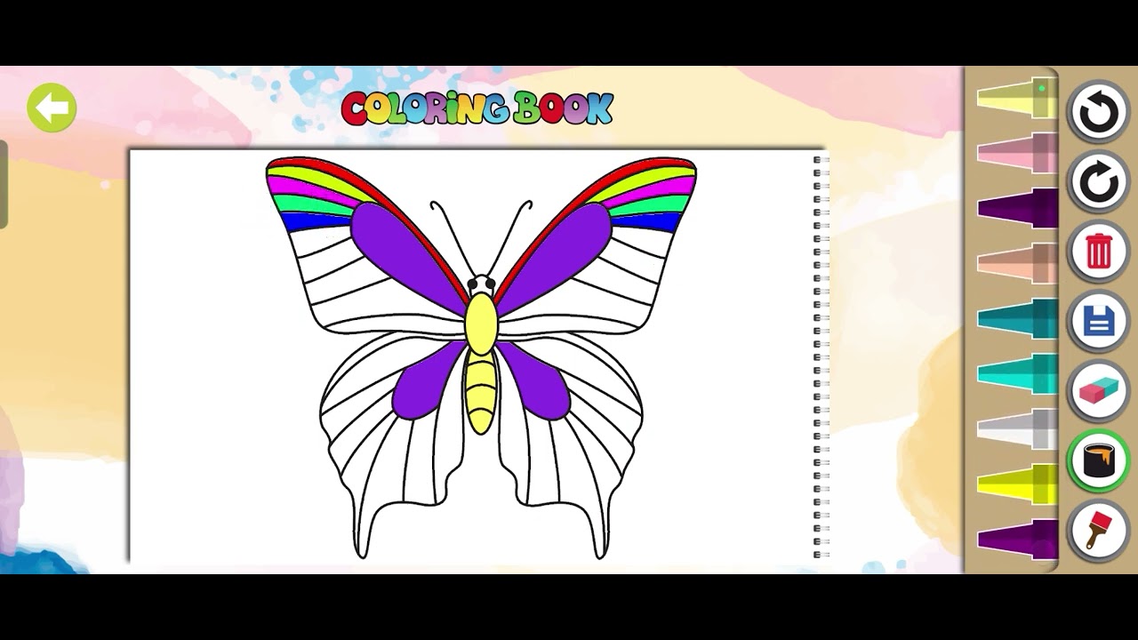 Coloring butterflies🦋 | Learn to color for children #fyp #fypage 