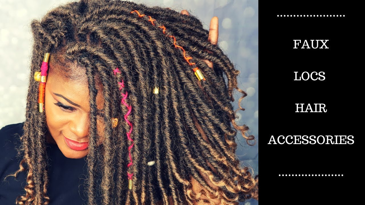 HOW TO ADD FAUX LOCS ACCESSORIES