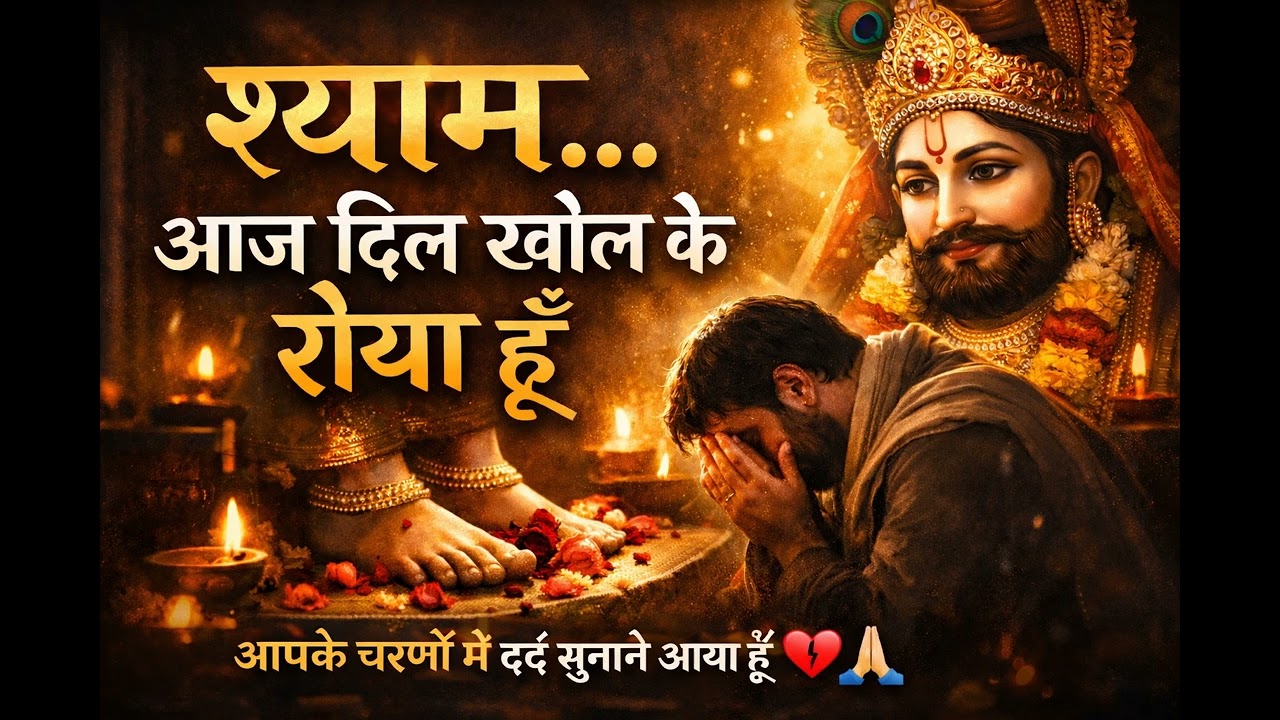 श्याम आज दिल खोल के रोया हूँ 🙏 | Emotional Khatu Shyam Bhajan | Dard Bhara Bhajan