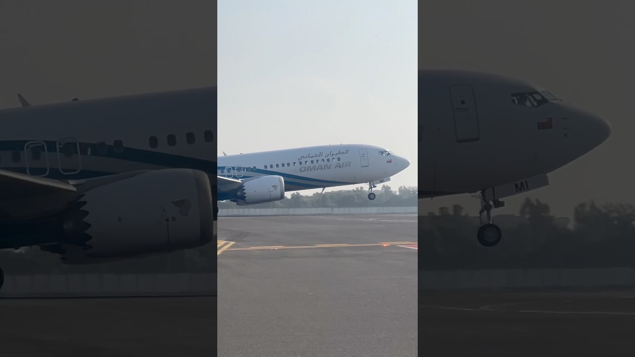 Oman Air TakeOff | Boeing-737 | #shorts #trending #viralshorts #boeing #aviation #oman #takeoff