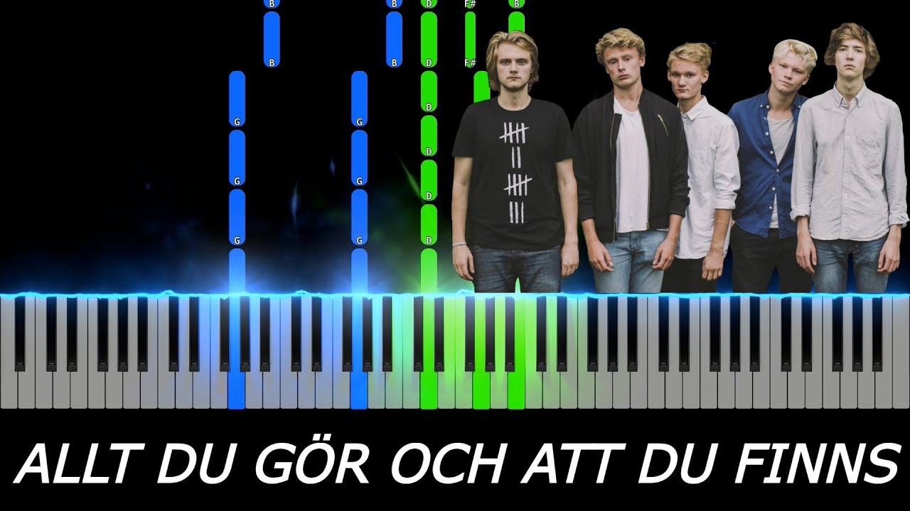 Allt du gör och att du finns - Mares - Piano Tutorial