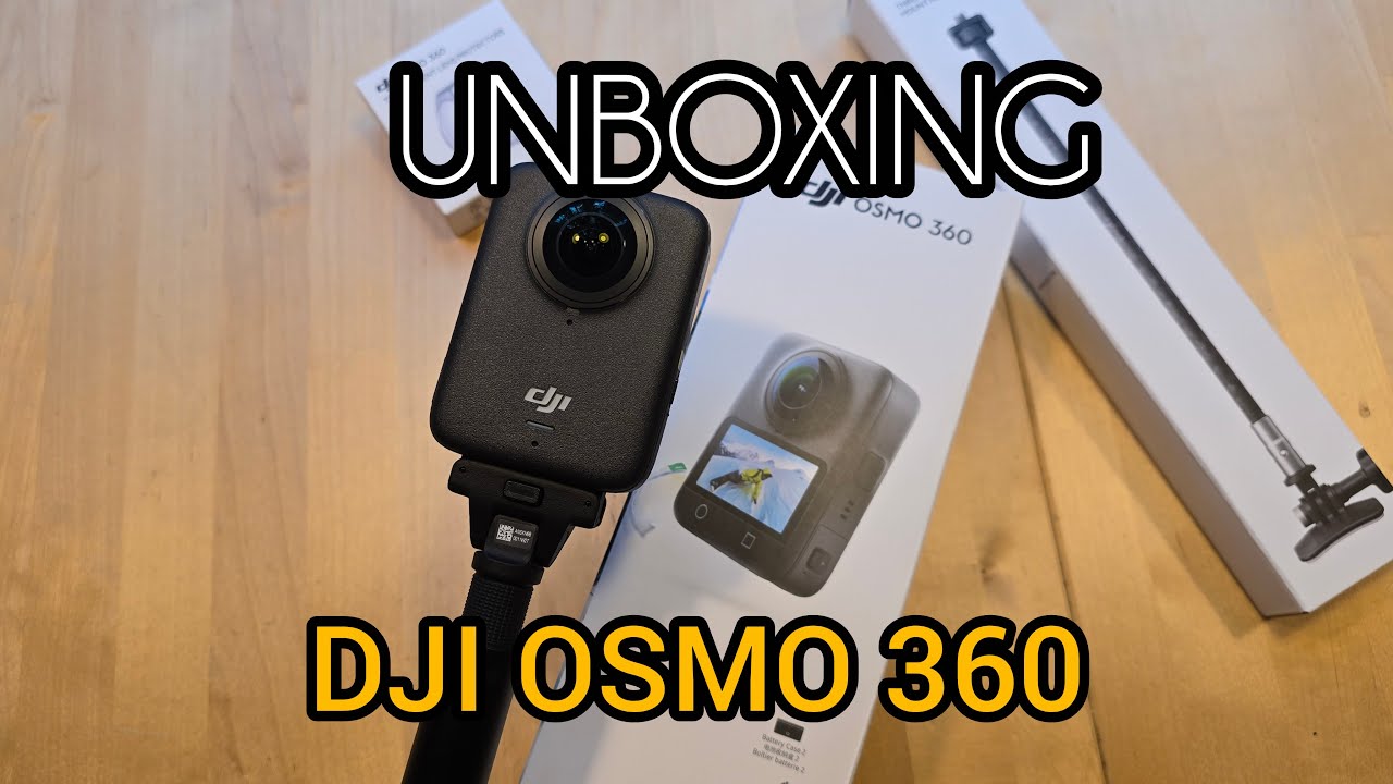 DJI osmo 360 UNBOXING