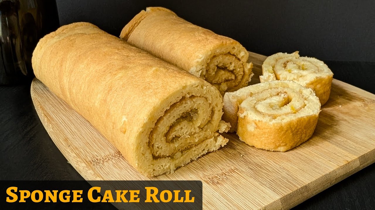 🔥 Perfect Sponge Cake Roll: Light, Airy and Never Cracks! 🔥 #recipe #swissroll