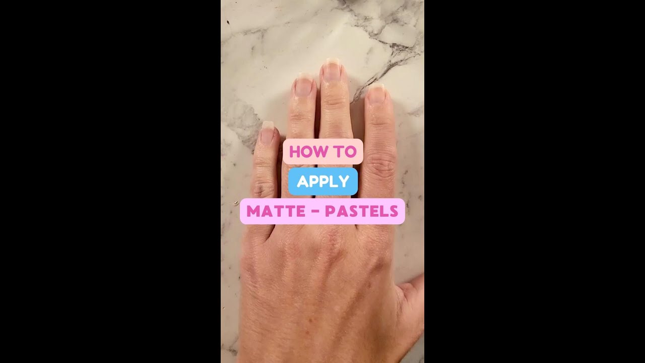How to Apply MATTE - PASTELS