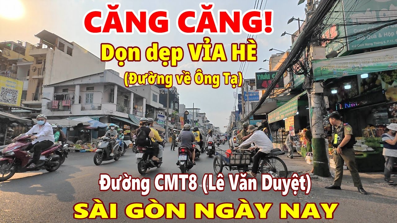 Căng Căng! VỈA HÈ Đường CMT8 (Lê Văn Duyệt) Quận 3 Sài Gòn