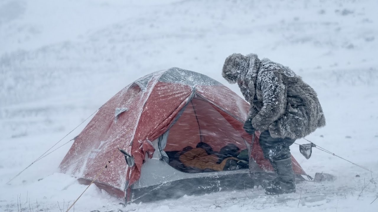 Trapped in a Killer Mountain Blizzard | Solo Winter Survival