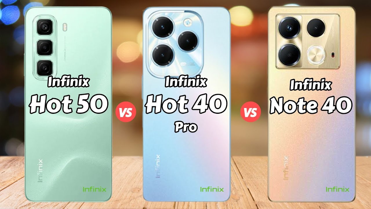 Infinix Hot 50 vs Infinix Hot 40 Pro vs Infinix Note 40