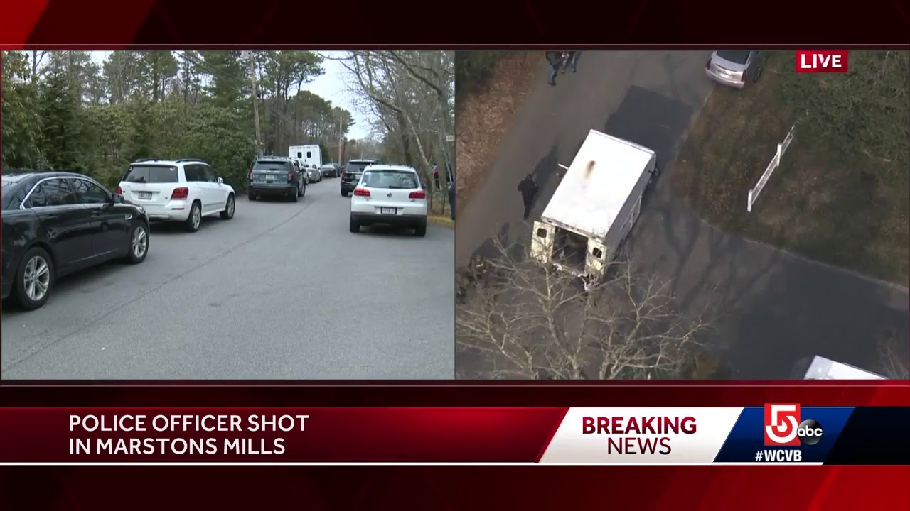Suspect in custody after officer shot on Cape Cod