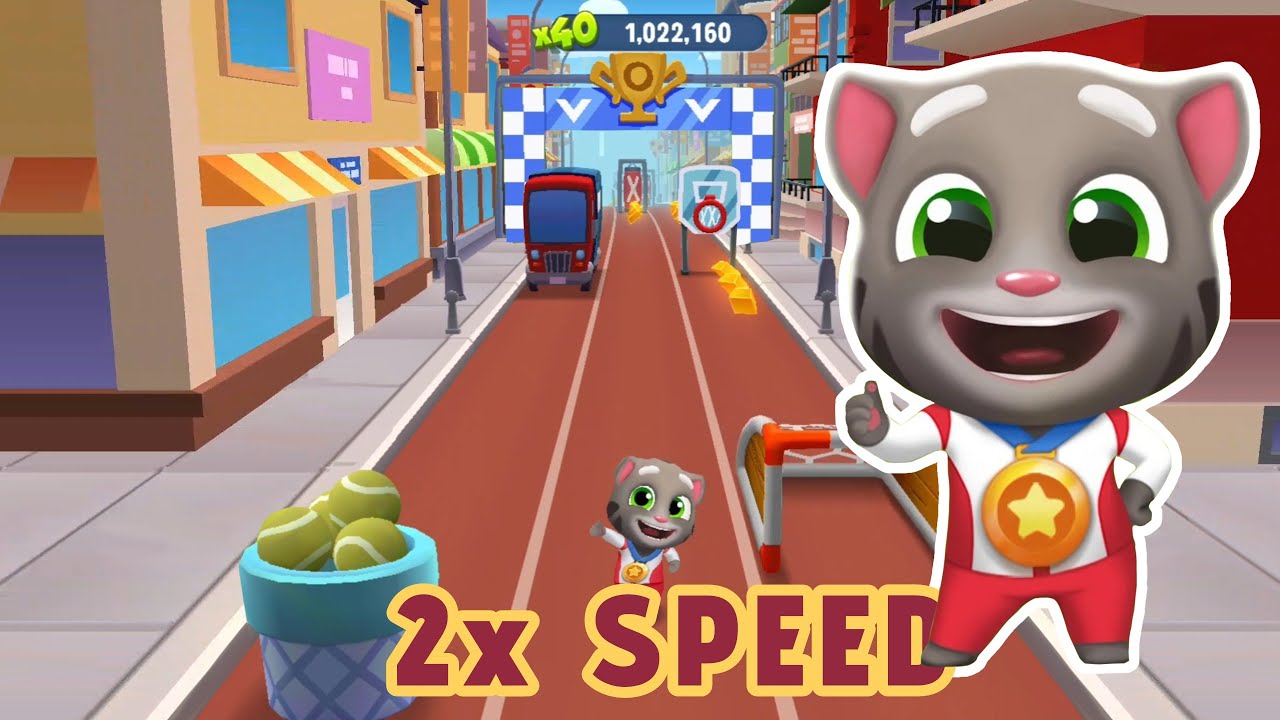 Talking Tom Gold Run - Summer of Sports // Champion Tom ( 2x Speed Gameplay) 🏃‍♂️🏁🏅