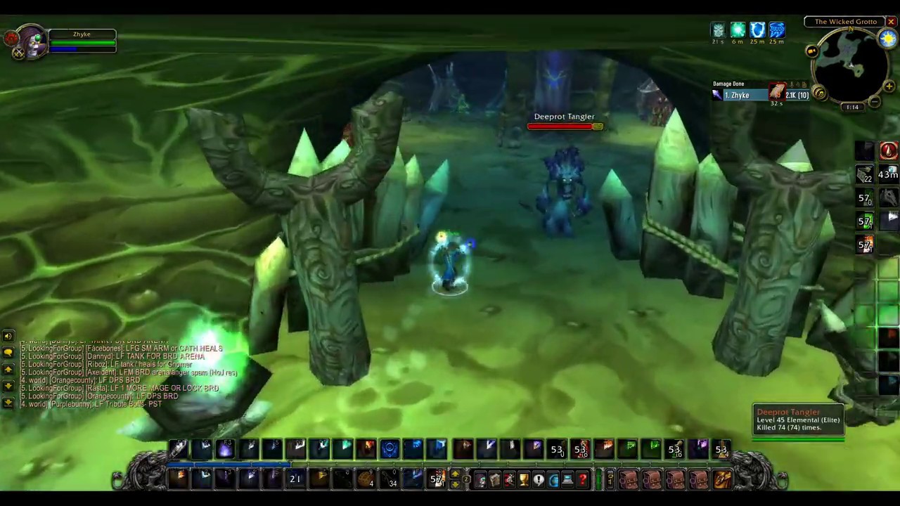 Wow Classic Solo Mage Lvl 54 1 Pull Maraudon Massive Exp