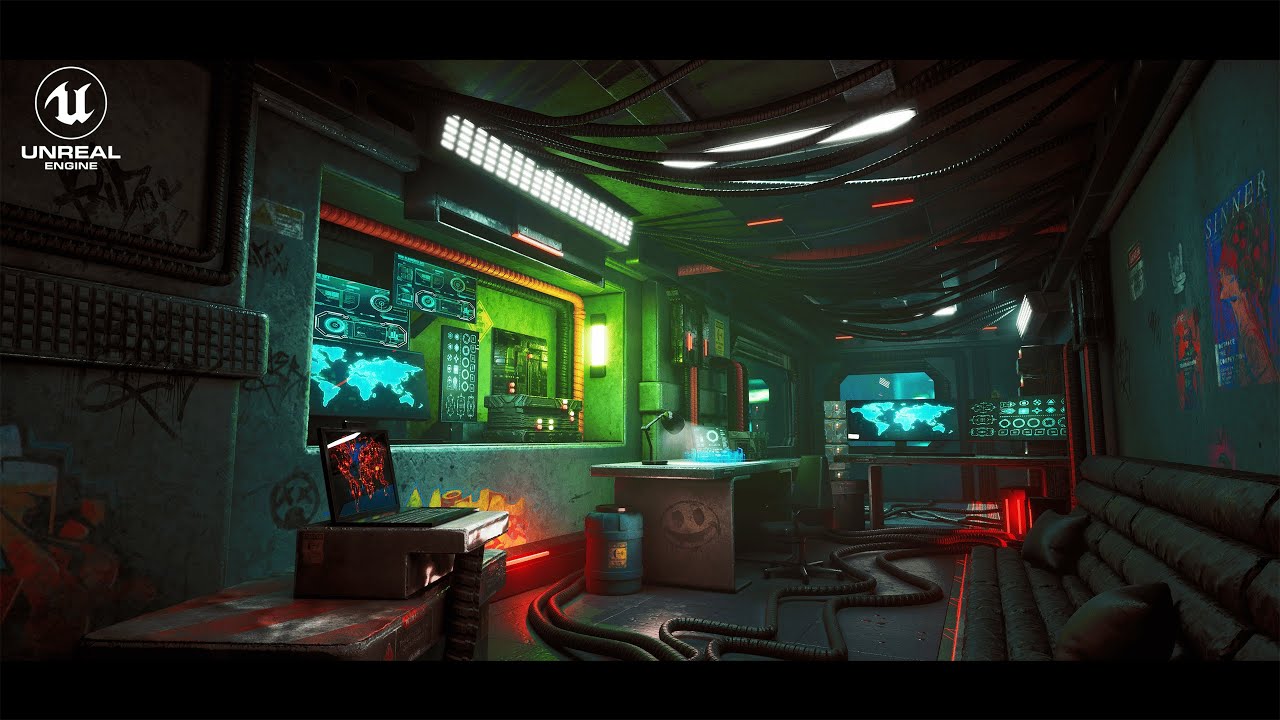Cyberpunk Room || Unreal Engine 5