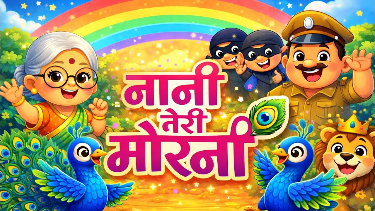  नानी तेरी मोरनी 🦚 | Cute Kids Rhyme | Hindi Nursery Rhymes | ARU Rhymes