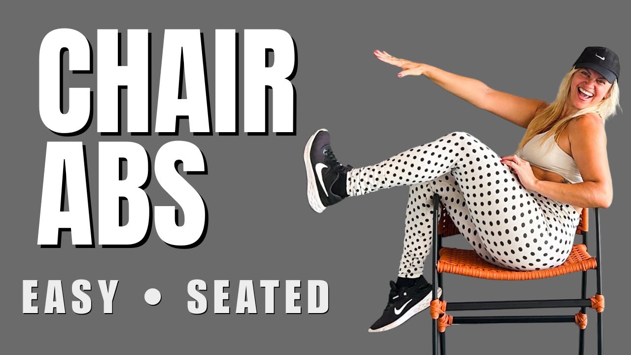 CHAIR ABS | EASY, SEATED WORKOUT AT HOME