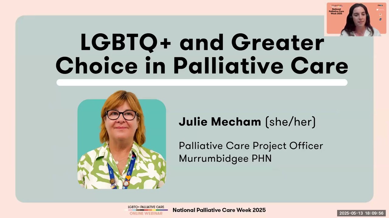 LGBTQ+ Palliative Care Online Webinar for National Palliative Care Week 2025