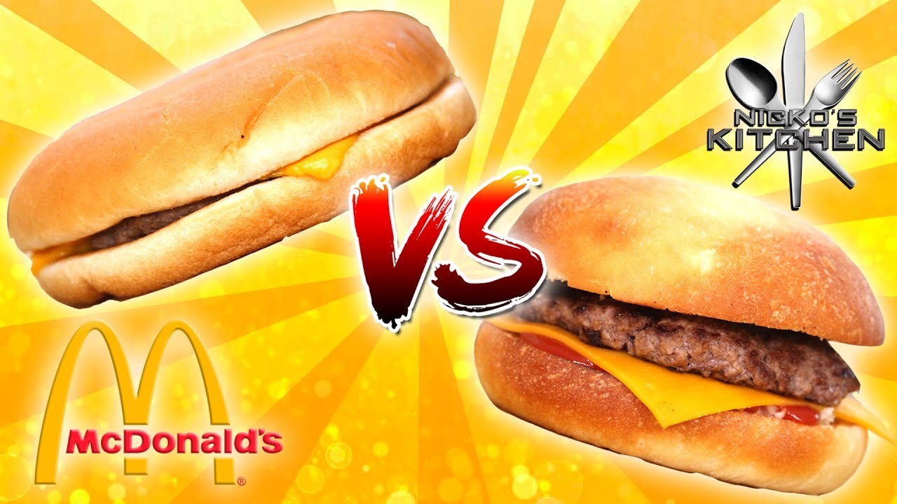 McDONALDS CHEESEBURGER vs HOMEMADE - Get me a Happy Meal!