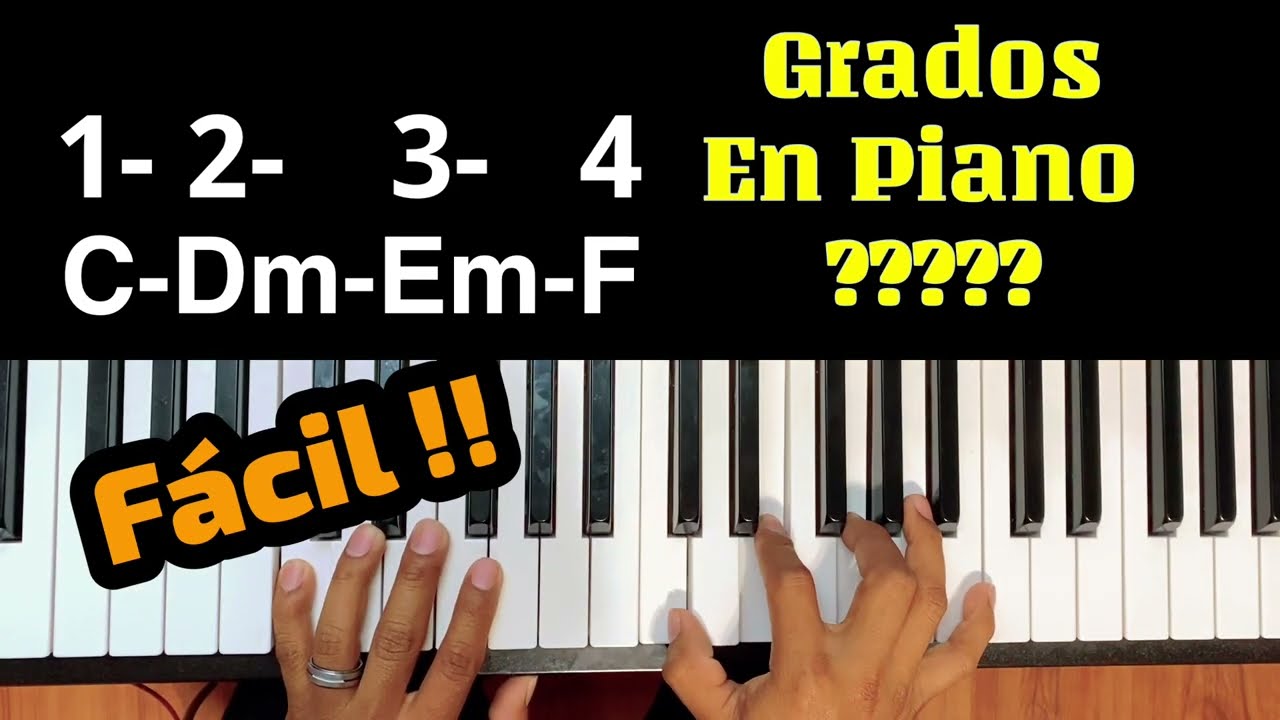 Que son los Grados en el piano Tutorial