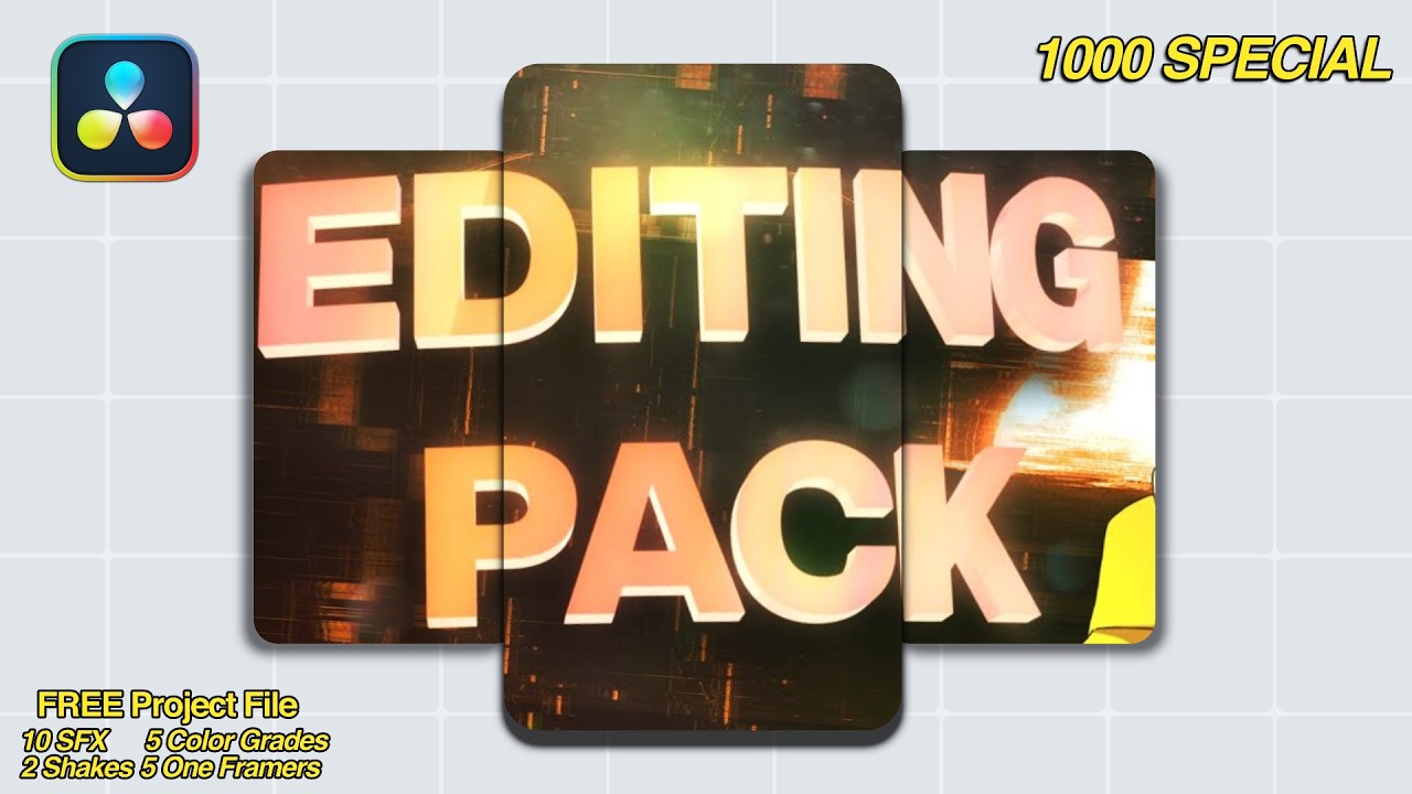 Davinci Resolve | FREE Editing Pack