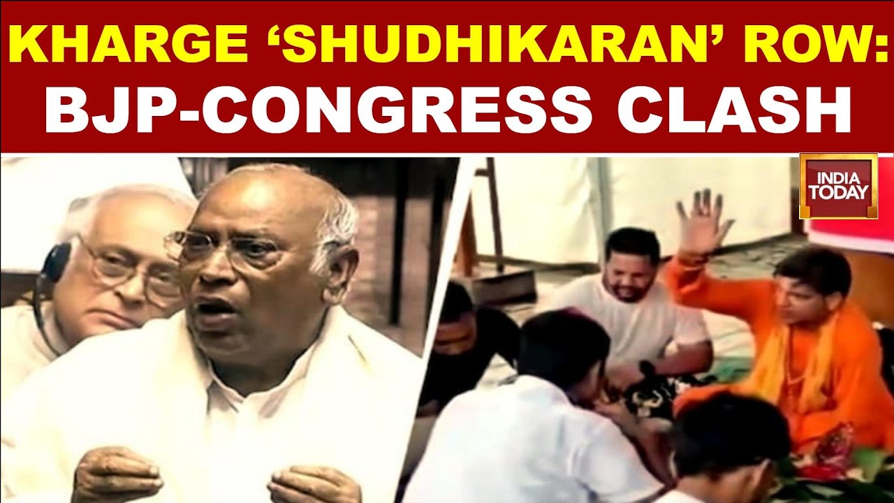 Kharge &lsquo;Purification&rsquo; Row: Shudhikaran After His Visit Sparks Fierce BJP-Congress Clash