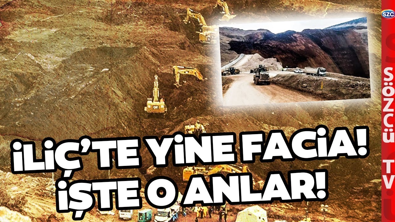 Erzincan İliç'te Facia Gibi Görüntüler! O Altın Madeninde Toprak Yine Kaydı!