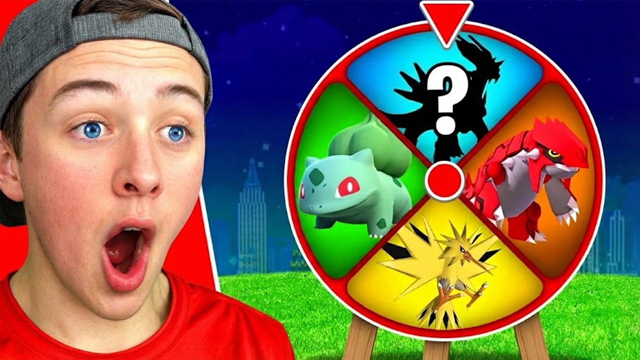 SPINNING a WHEEL to DECIDE Which COLOR POKEMON We CATCH!