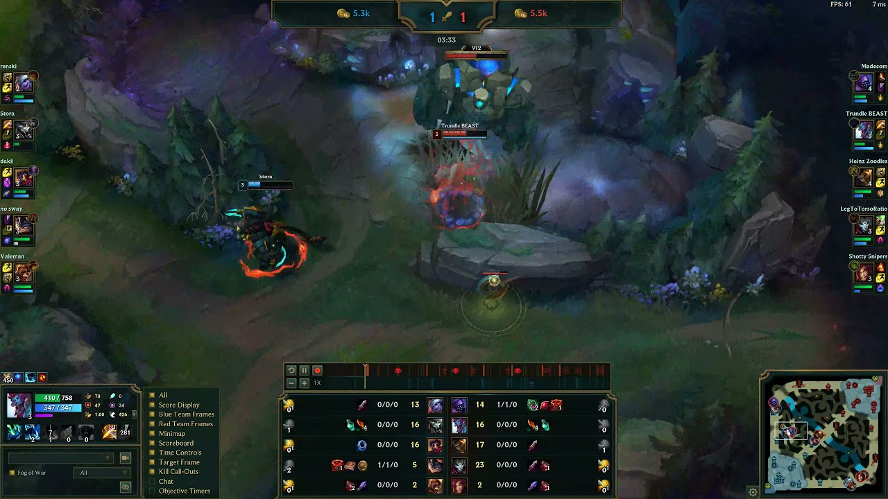 Trundle level 3 invade, ranked Gold 2 Flex NA, preseason 2022
