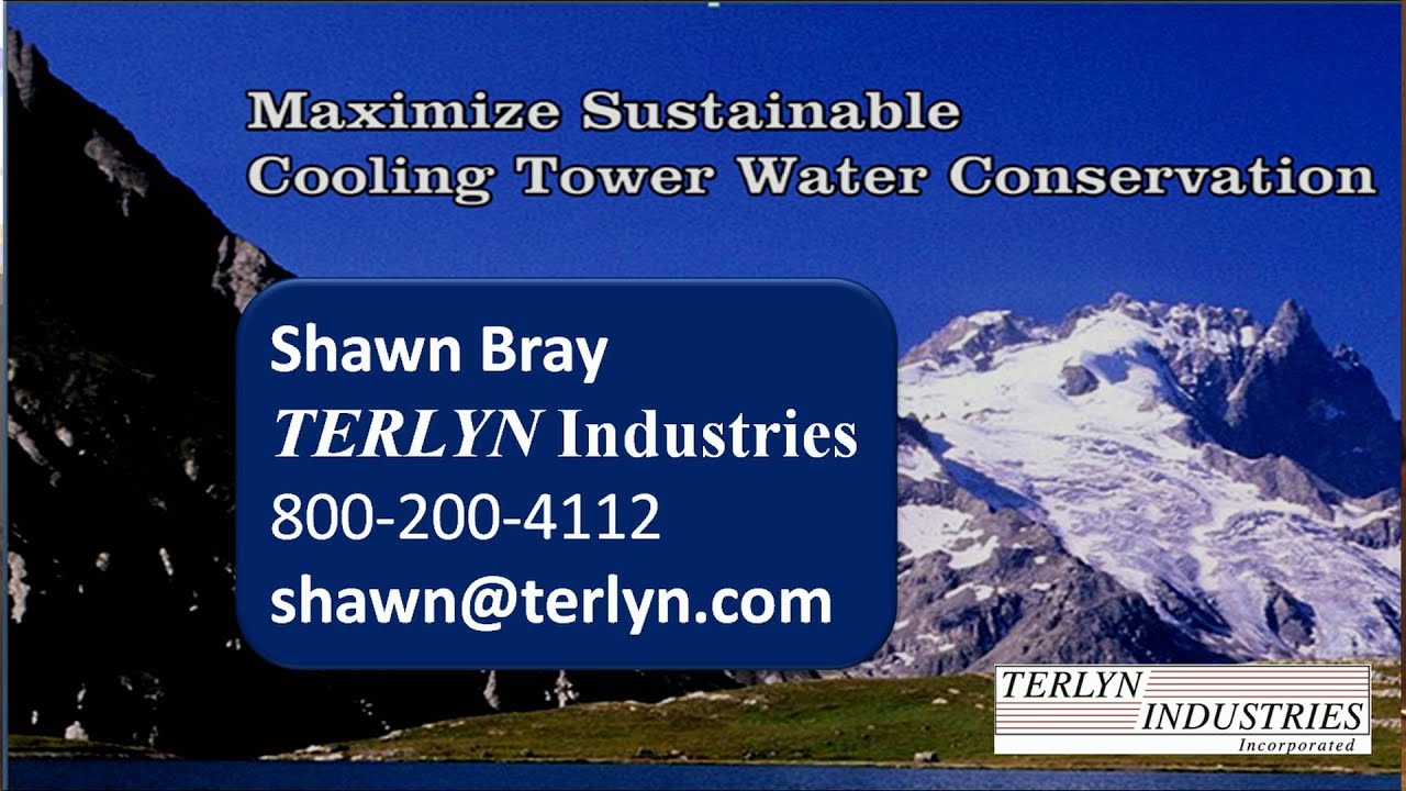 Maximum Sustainable Cooling Tower Water Conservation Presented at IETS 2016