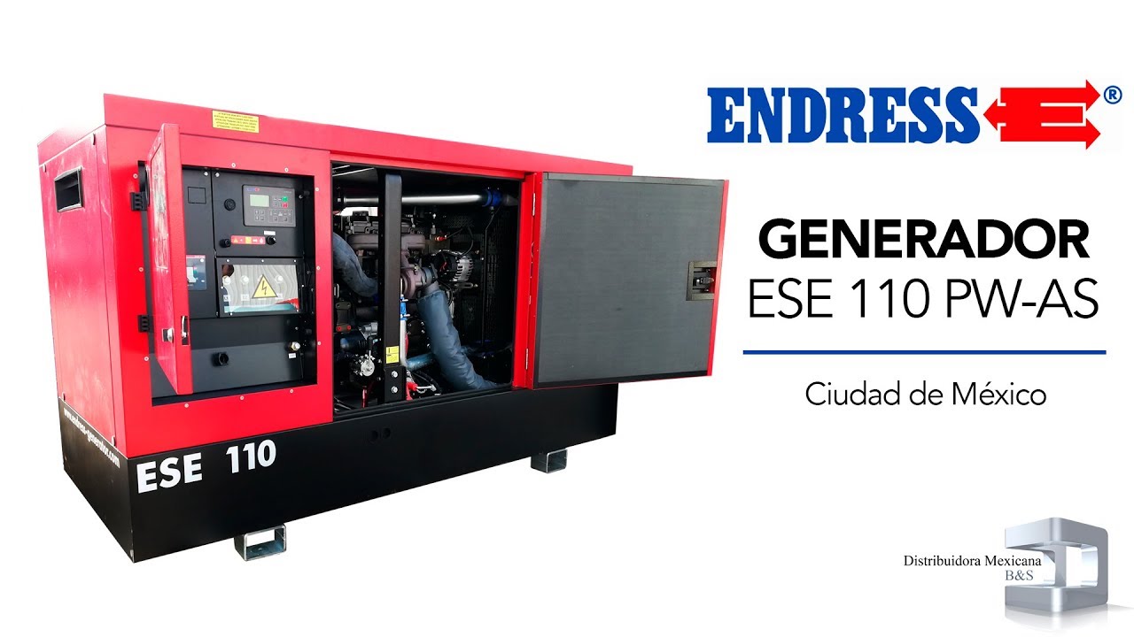 Generador Endress ESE 110 PW y ESE 30 YW-B // Distribuidora BS Mexicana