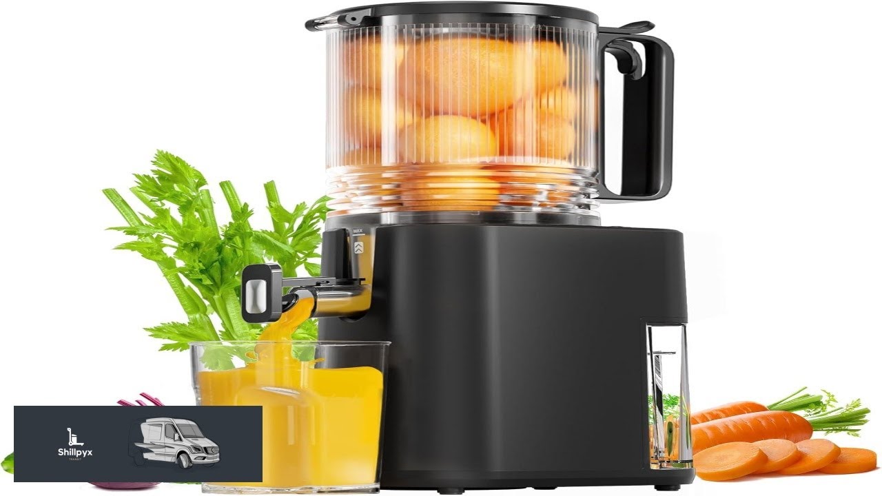 Cold Press Juicer 5.5inch Wide Feed Chute Juicer Machine Slow Masticating Juicer