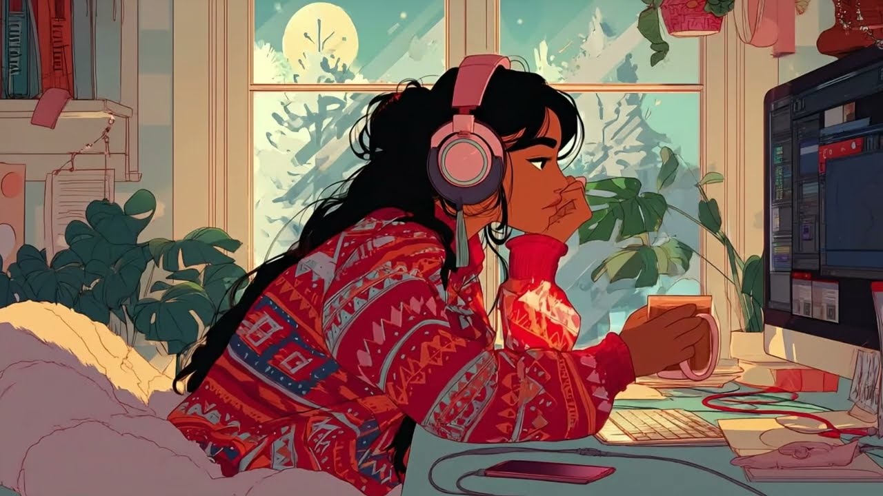 Winter Cozy Lofi Jazz – Warm Beats for Study, Work & Peaceful Nights ❄️🎷