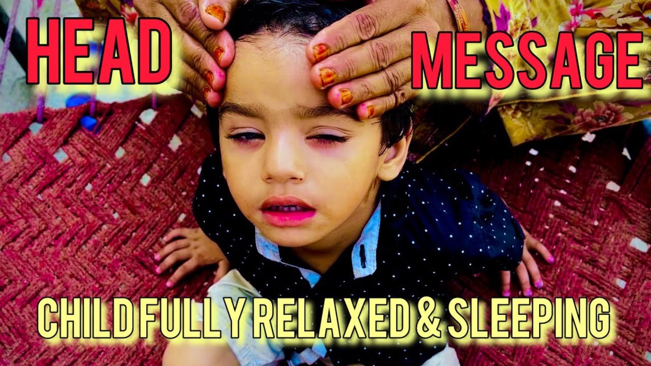 ASMR Child Relaxed to Sleep with Soft Head Massage | ASMR for Sweet Dreams 💤
