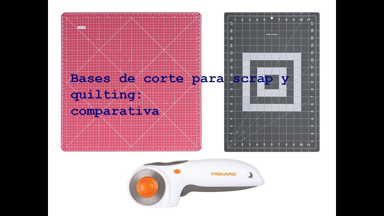 Bases de corte para scrapbooking y quilting, tutorial comparativa. Herramientas scrapbooking.