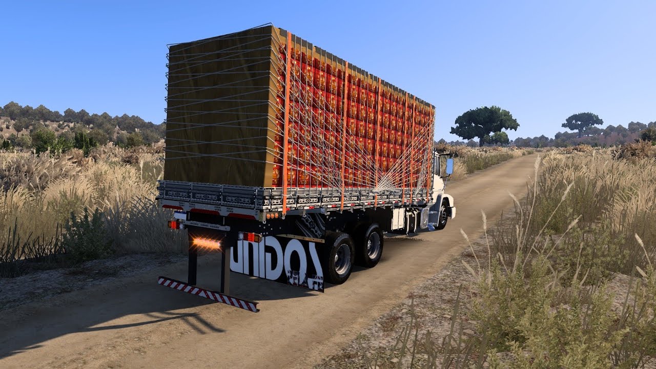 Botando km no Atron shipado com 28 toneladas de tomate ets 2