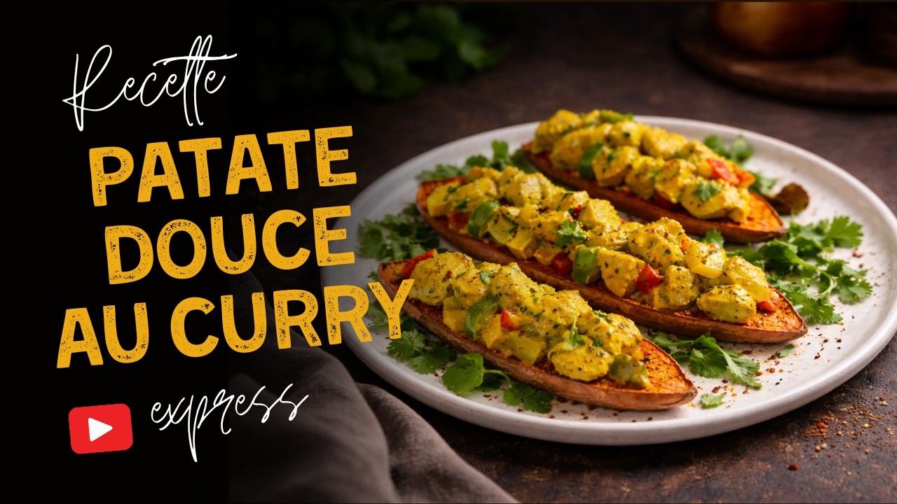 Patate douce poulet-curry (c'est prêt en 20 minutes, 417 kcal seulement)