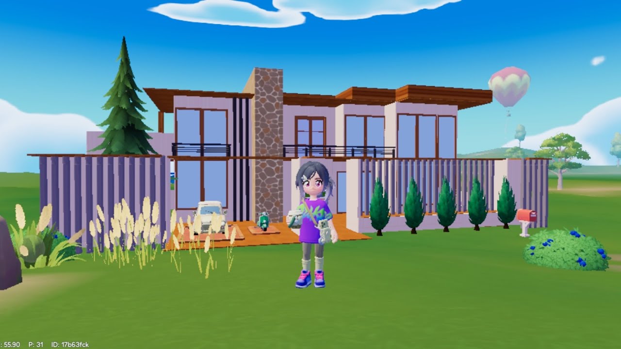My Home Design In HEARTOPIA Game | Minimalist Modern Design House