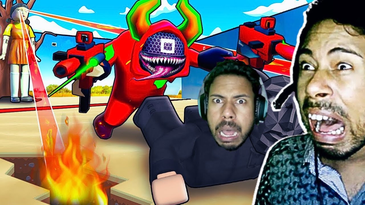 ESCAPING THE EVIL SQUID GAME 2 HEADQUARTERS IN ROBLOX😱