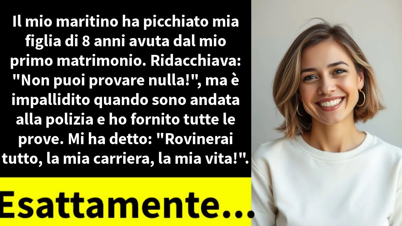 Il mio maritino ha picchiato mia figlia di 8 anni avuta dal mio primo matrimonio.