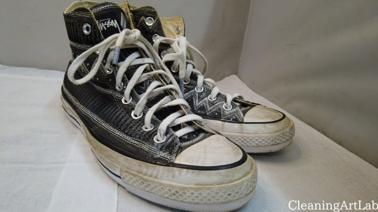 「Stussy×Converse」「CT70」の復元クリーニング  【ASMR】 Stussy x Converse